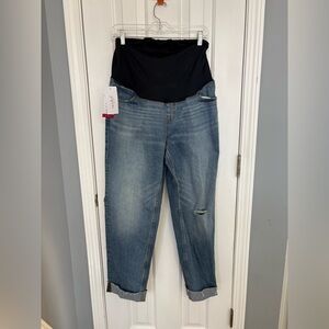 NWT Women’s Ingrid & Isabel Maternity Jeans 90s Straight Medium Wash Sz 10